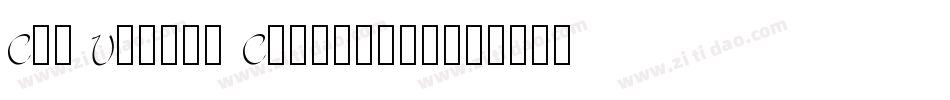 Cry Uncial Condensed字体转换